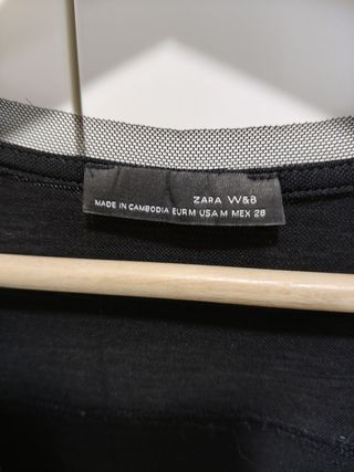 Blusa Zara gasa manga larga