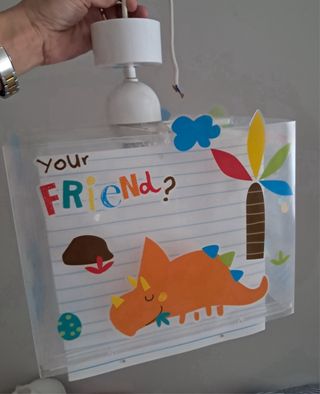 Lámpara Techo Infantil Dalber Dinosaurios