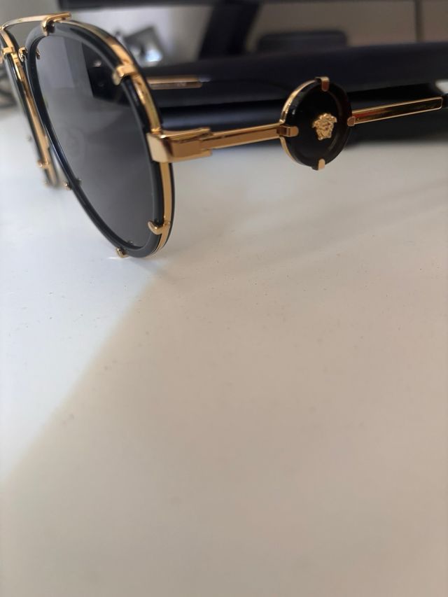 Gafas de Sol Versace Oro y Negro Unisex