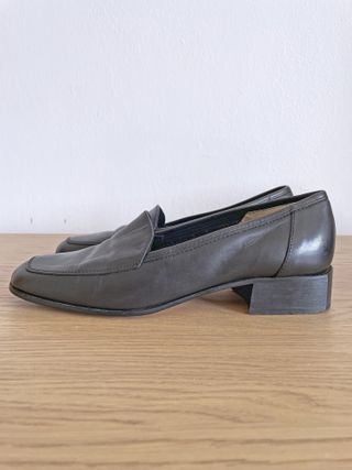 Scarpe Loafer Tacco Nero Pelle Gianluca Pisati