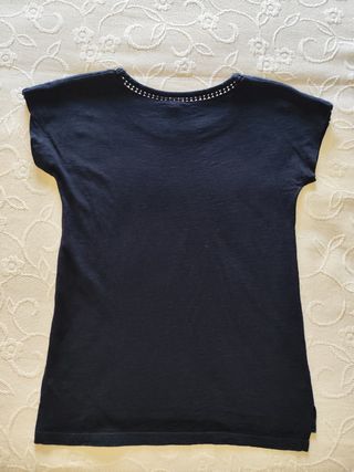 T-shirt Primark preta com bordado