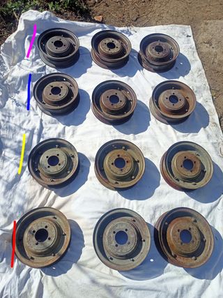 Llantas Vespa 8" Años 50 Faro Bajo 125N