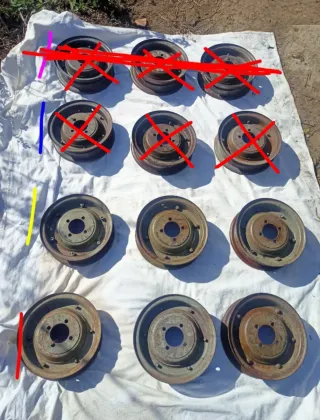 Llantas Vespa 8" Años 50 Faro Bajo 125N