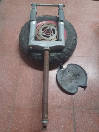 Horquilla y Rueda Scooter con Freno de Disco
