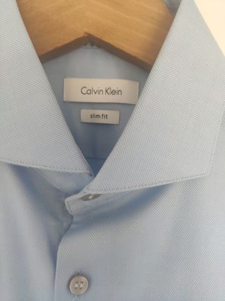 Camisa Calvin Klein Azul Caballero