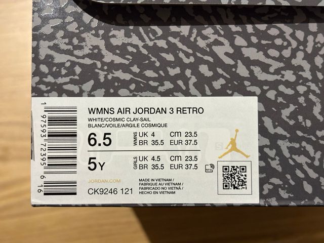 Air Jordan 3 Retro Naranja Blanco