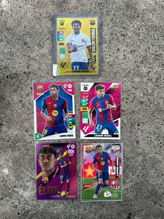 Lote de 5 cartas de Lamine Yamal
Panini