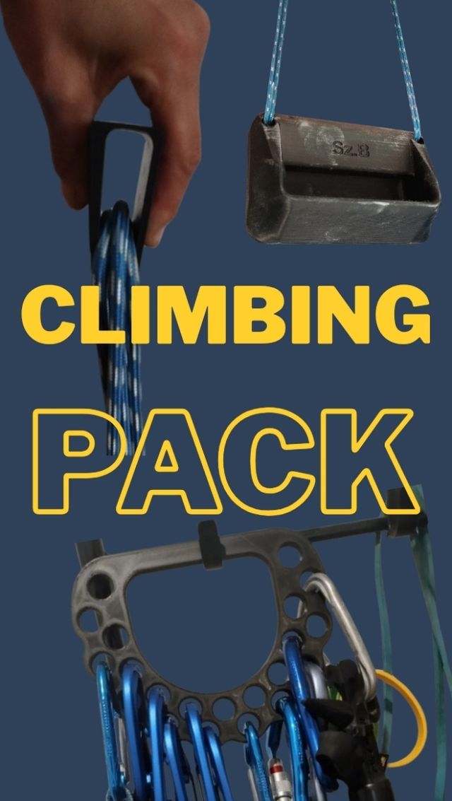 Pack lote Escalada 3D Pinza, Portamaterial y regle