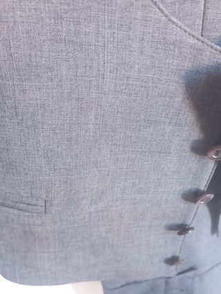 Traje de montar a caballo gris