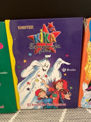 Lote 4 libros Kika Superbruja – N.º 5, 7, 8 y 9 –