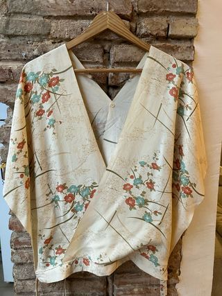 Kimono corto estampado floral