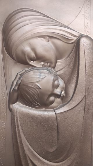 Cuadro Madre e Hijo metal