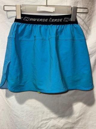 Falda pantalón corto trail mujer turquesa M