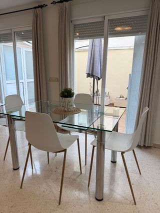 SILLAS comedor Nórdicas Blancas