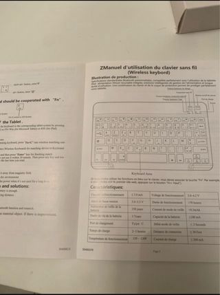 Teclado Inalámbrico Negro