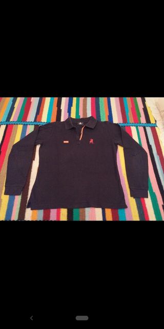 Polo La Jaca azul marino manga larga