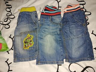 Lote 3 pantalones vaqueros infantiles