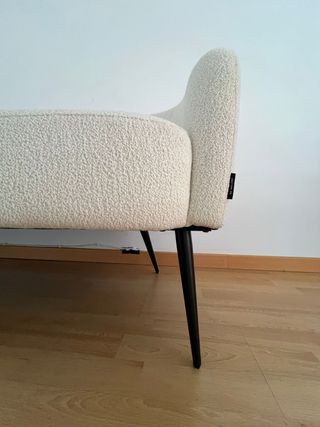 Sofá Bouclé de Diseño de 3 Plazas Beige