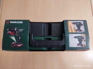 Taladro Percutor Parkside 20V Nuevo completo