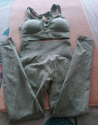 Conjunto deportivo mujer talla S verde