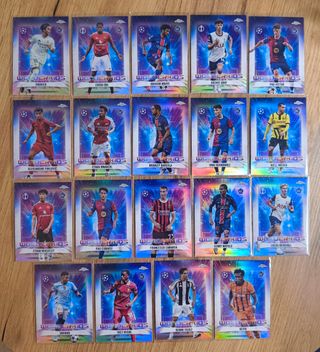 19 cromos Wonderkids - Topps Chrome