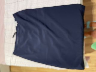 Traje de señora azul marino