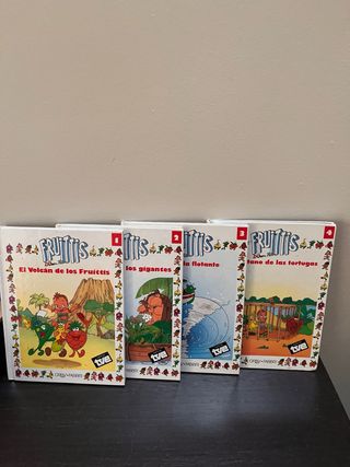 4 libros los fruitis 1990