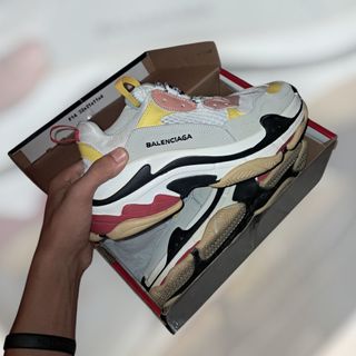 Balenciaga Triple S Cream Yellow Red