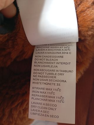 Chaquetón corto de mujer naranja oscuro