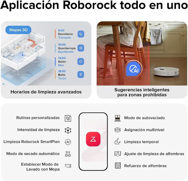 Roborock Qrevo S Set Robot Aspiradora Fregasuelos