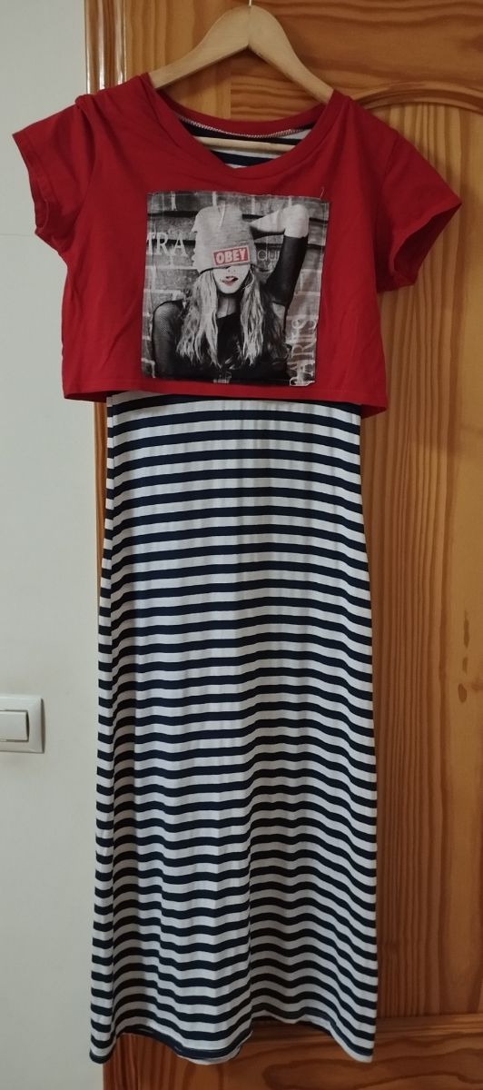 Vestidos de lactancia azul y negro