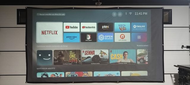 Pantalla de cine 130" especial para brillo 