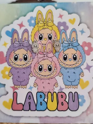 Pendientes Labubu Plata