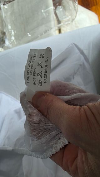 Funda protectora de colchón de tela