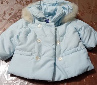 Piumino neonato azzurro Paper Moon