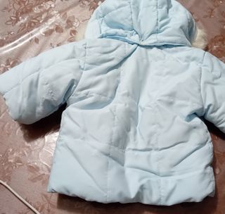 Piumino neonato azzurro Paper Moon