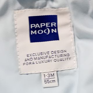 Piumino neonato azzurro Paper Moon