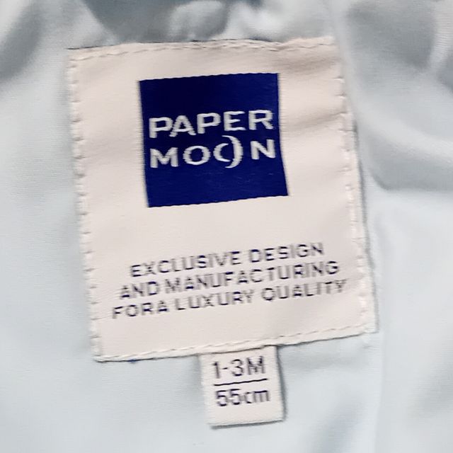Piumino neonato azzurro Paper Moon