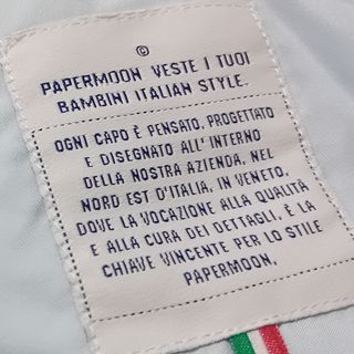 Piumino neonato azzurro Paper Moon