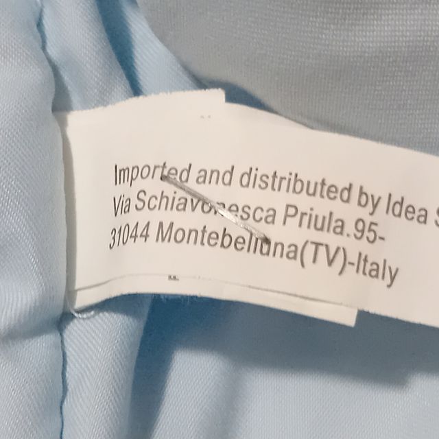 Piumino neonato azzurro Paper Moon