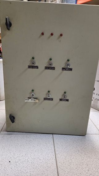Cuadro eléctrico con material