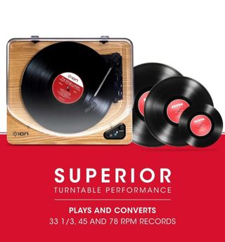 Tocadiscos ION Bluetooth Madera