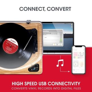 Tocadiscos ION Bluetooth Madera