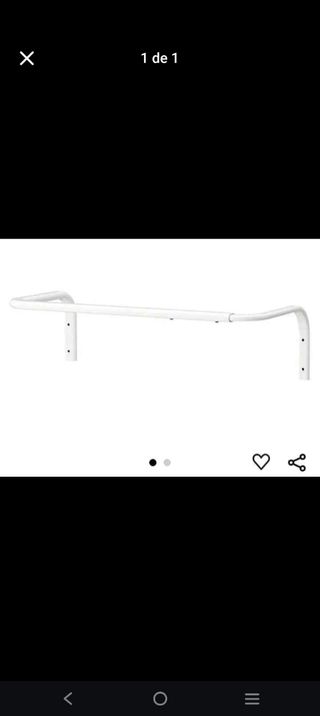 Perchero de pared blanco