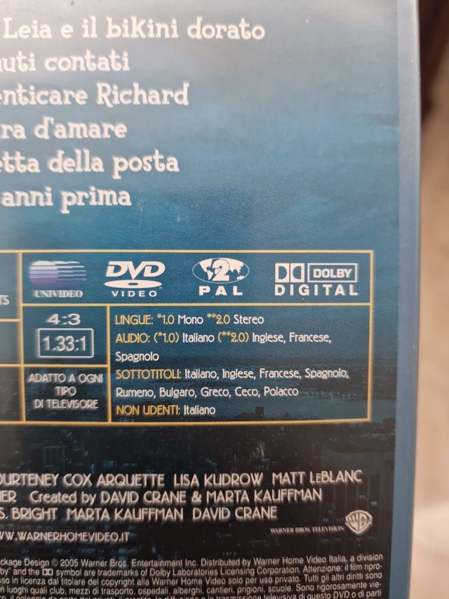 Friends Serie TV Stagione 10 Episodi 1-8