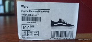 Vans Ward Suede Canvas Black/White