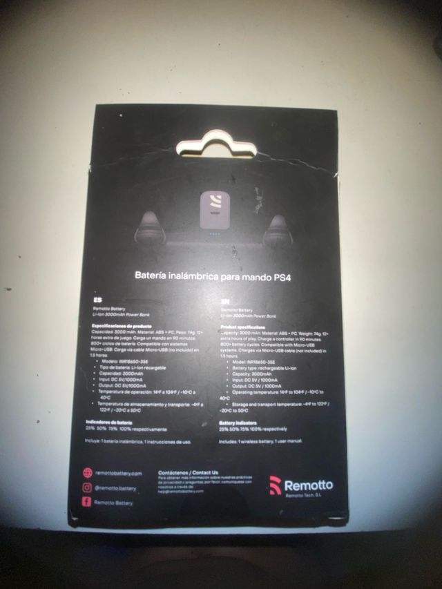 Batería Inalámbrica PS4 Remotto Battery