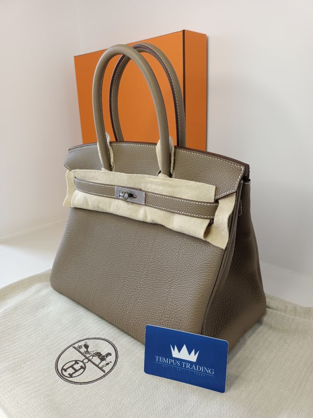 Bolso Hermes Birkin 30cm B30 Togo Etoupe 2025