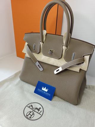 Bolso Hermes Birkin 30cm B30 Togo Etoupe 2025