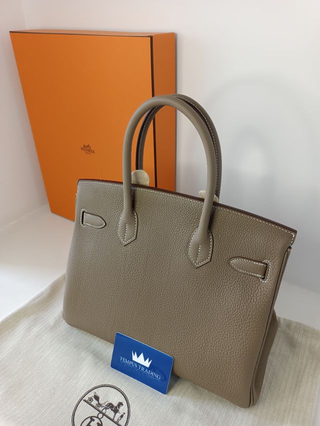 Bolso Hermes Birkin 30cm B30 Togo Etoupe 2025